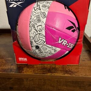 Reebok Pink and White Kids Volleyball